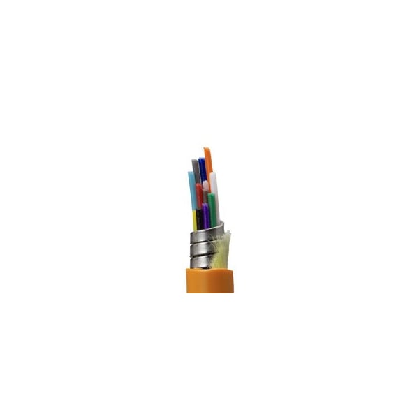 Cable Wholesale Armored 12 Strand Indoor Fiber Optic Distribution Cable, OM1 62.5/125 Multimode, Corning 20F2-212NF - main