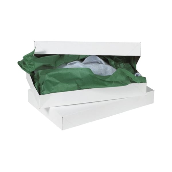 Partners Brand 24 in x 14 in x 4 in Apparel Box, White, Fiberboard, .020 Point Recycled Fibreboard, 25 PK AB241474W - main