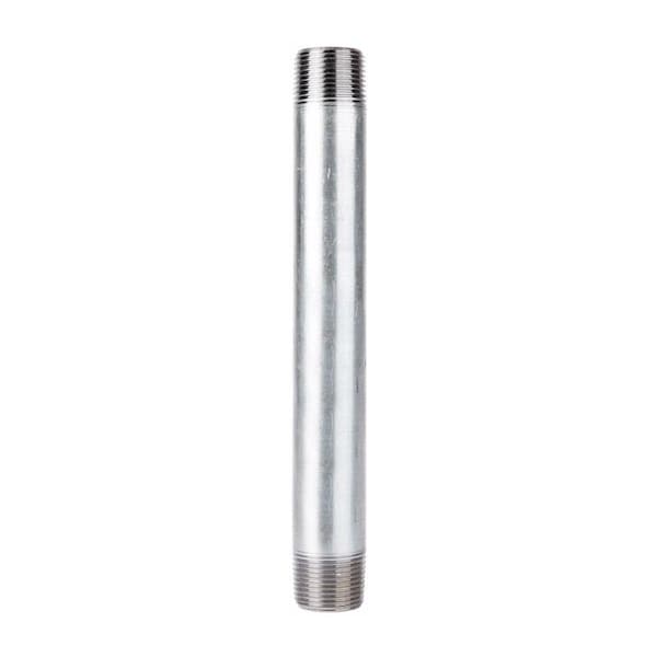Stz Industries 1-1/2 in. MIP each X 1-1/2 in. D MIP Galvanized Steel 10 in. L Nipple 303U112X10 - main