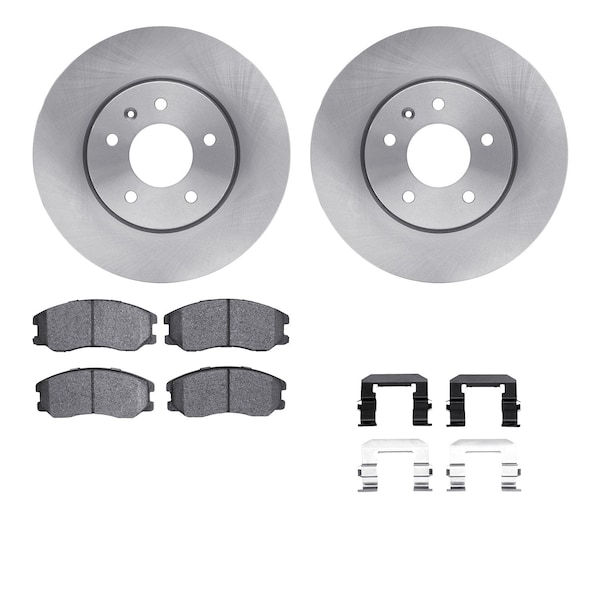 Dynamic Friction Co DFC Brake Rotor with 5000 Brake Pads and Hardware Kit 6512-47307 - main
