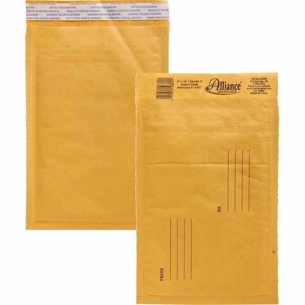 Alliance Rubber Mailer, #0, 6X10Tofr25Ct 25PK ALL10802 - main