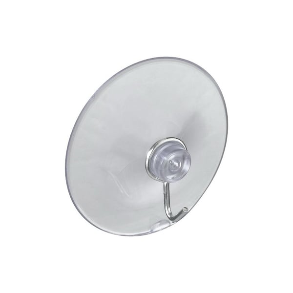 National Hardware V2524 Series Suction Cup, Steel Hook, PVC Base, Clear Base, 2 lb Working Load, 3PK N259-952 - main