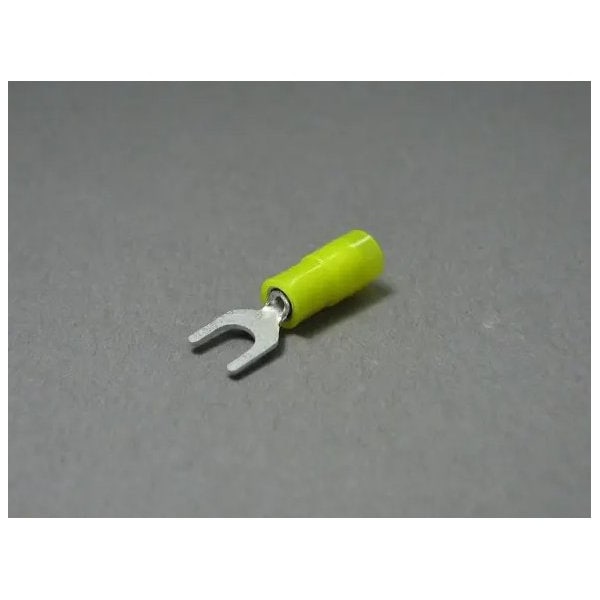 Nichifu Insulated Spade Terminals w/Extra Copper Sleeve 24-20 #4 .205W TMDN 0.3Y-3-YCL - main