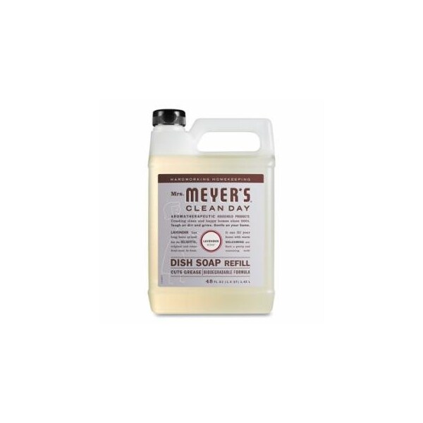 Mrs. Meyers Clean Day Dish Soap Refill, Lavender, 48 fl oz, 6PK 889-347543 - main