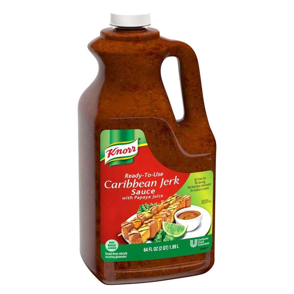 Knorr Professional Ready-to-Use Caribbean Jerk Sauce with Papaya Juice Jug, 0.5 Gallon 67544448 - main