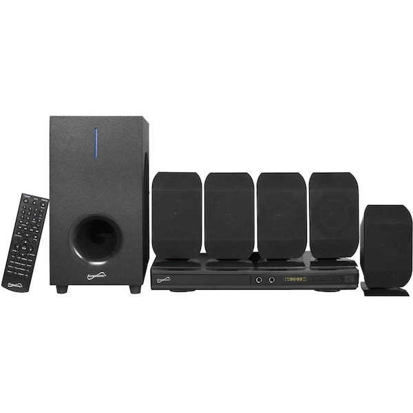Supersonic SC-38HT 5.1 Home Theater System - 75 W RMS - DVD Player - Black SC38HT - main