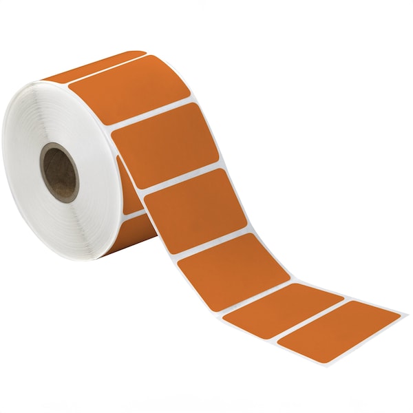Tape Logic 2 1/4 x 1 1/4in Orange Desktop Direct Thermal Label, 12PK THD322 - main