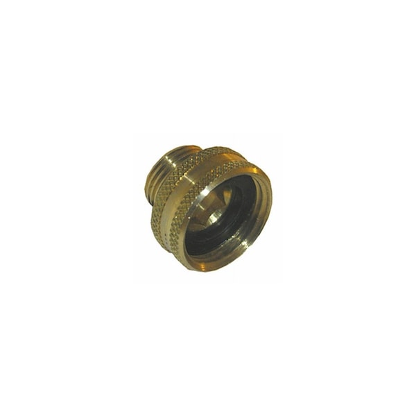 Larsen Supply Co. Garden Hose Brass Adapter, 3/4 FGH x 1/2 In. MPT 15-1701 - main