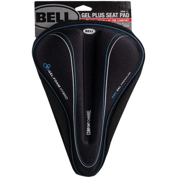 Bell Sports Gel Infused Foam Black Bicycle Seat Cover 7134519 - main