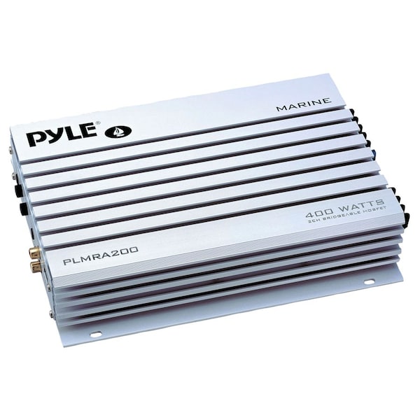 Pyle Elite Series Waterproof Amplifier, Bridgeable 400 Watt 2-Channel Amp PLMRA200 - main