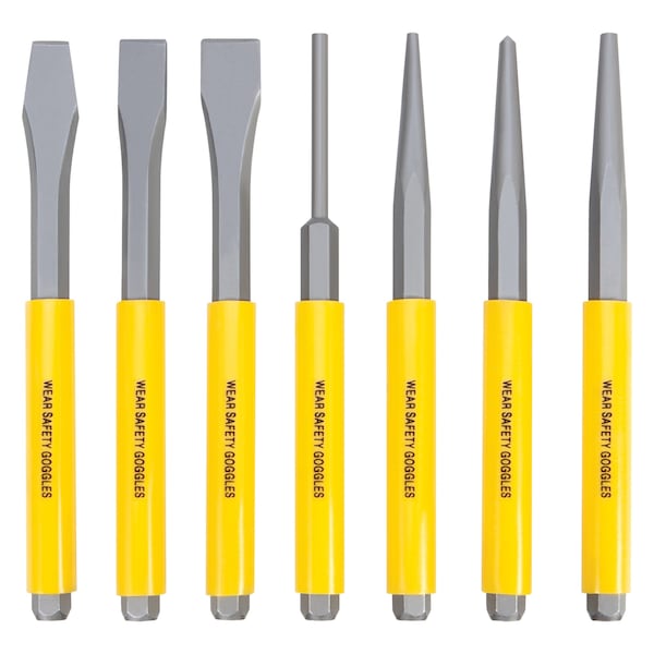 Performance Tool 7 Pc. Punch & Chisel Set, 1EA W7510 - main