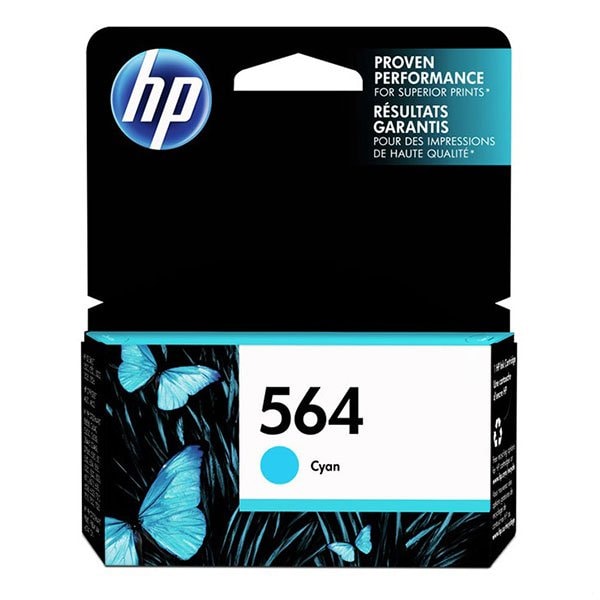 Hp 564 Cyan Original Ink Cartridge, 300 Yield CB318WN - main