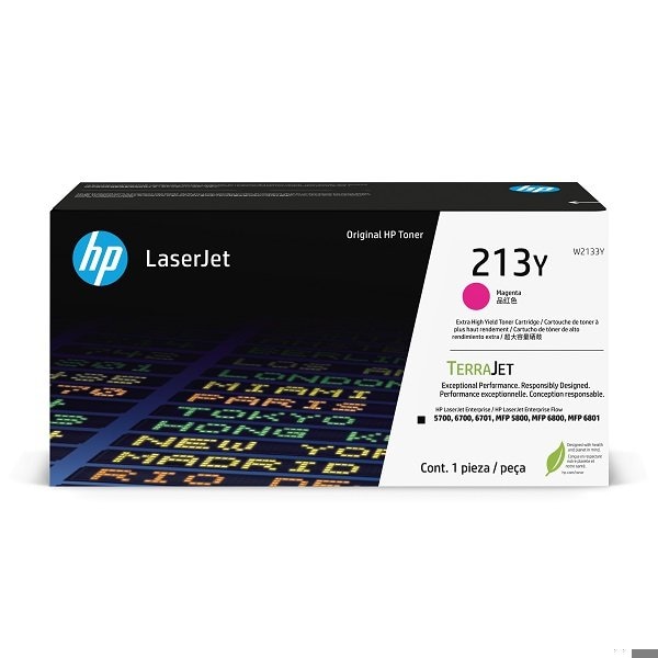 Hp 213Y Magenta Original LaserJet Toner Crtg, 12,000 Yield W2133Y - main
