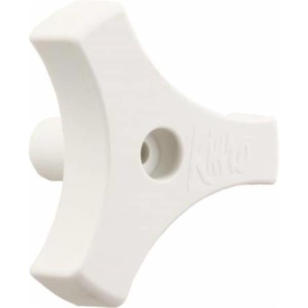 Powerhouse 20185 0.81 In.Tri-Lug Window Knob White PO362873 - main