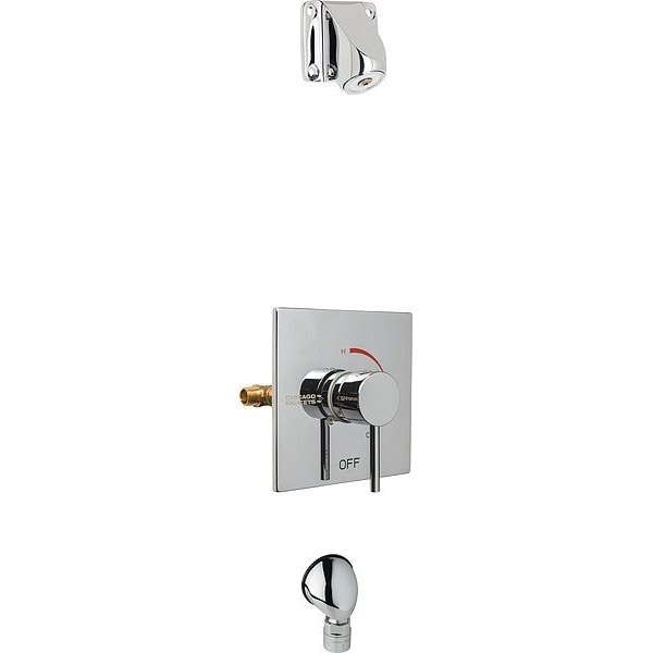 Chicago Faucet Shower Faucet, Square, Lever SH-TP6-04-000 - main