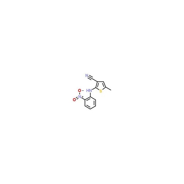Ak Scientific 2-(2-Nitroanilino)-5-methylthiophene-3-carbonitrile (5g), CAS 138564-59-7 B637-5g - main