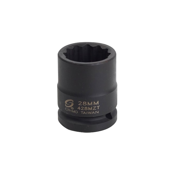 Sunex 3/4 in Drive 28Mm 12-Point Thin Wall Impact Socket 428MZT - main