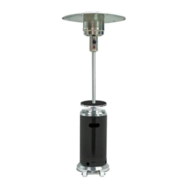 Hiland Outdoor Two-Toned Patio Heater in Stainless Steel and Black HLDS01-SSBLT - main