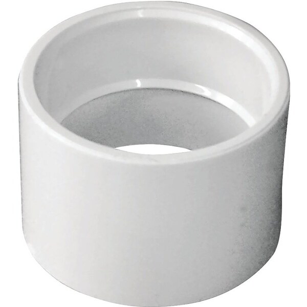 Genova CANPLAS Coupling, 112 in, Hub, PVC, White 193001 - main