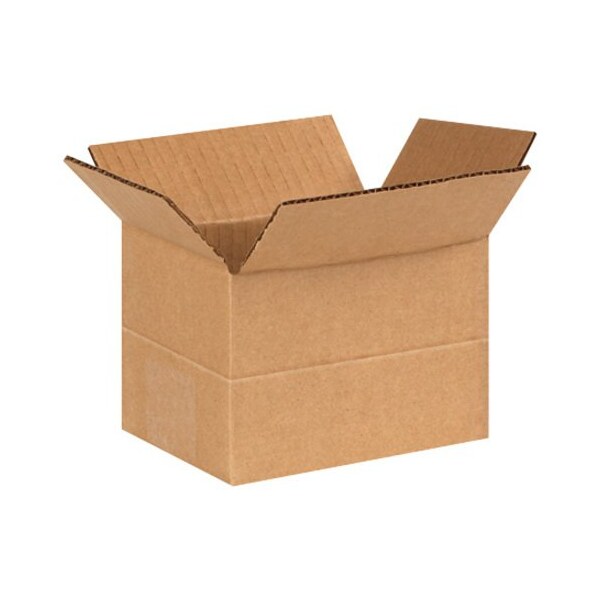 Partners Brand Multi-Depth Corrugated Boxes, 6" x 4" x 4", Kraft, 25/Bundle MD644 - main