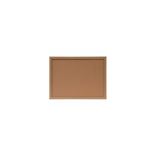 Universal Cork Board, Oak Style, 24x18 UNV43602 - main