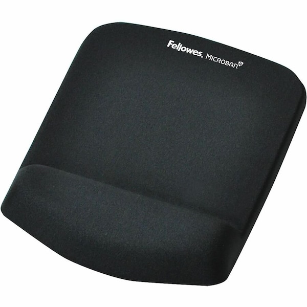 Fellowes Mousepad w/Wrist Support, Black 9252001 - main