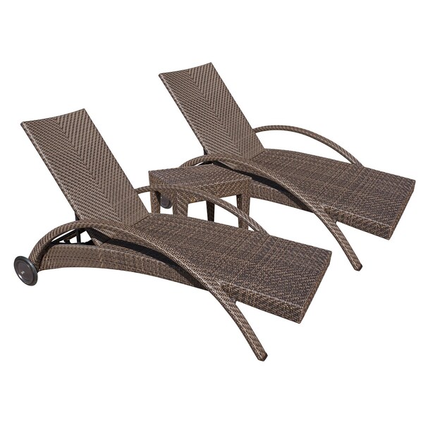 Hospitality Rattan Patio Soho Patio 3-Piece Chaise Lounge set 903-1324-JBP-3CL - main