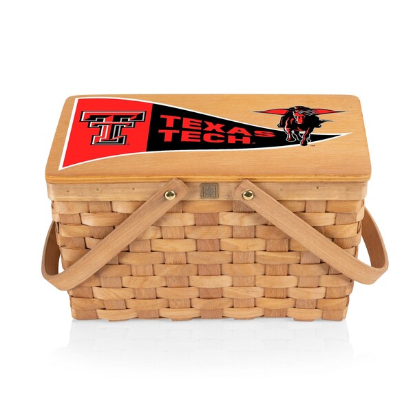 Picnic Time Family Of Brands NCAA Texas Tech Red Raiders Poppy Personal Picnic Basket 124-00-299-574-0 - main