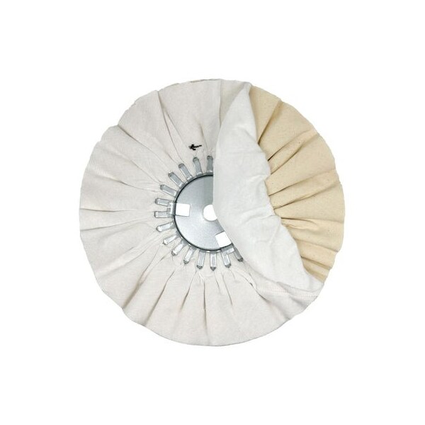 Renegade Products Usa Combination Airway Buffing Wheels, 10 Inch, Flannel-UBM, Removable Center Plate FAW10X3X5/8N2-20PDF/86UBM - main