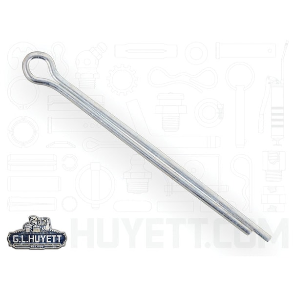 Huyett Cotter Pin, Zinc Plated Carbon Steel, 0.156 in Dia x 2.500 in Effective Length CP-156-2500 - main