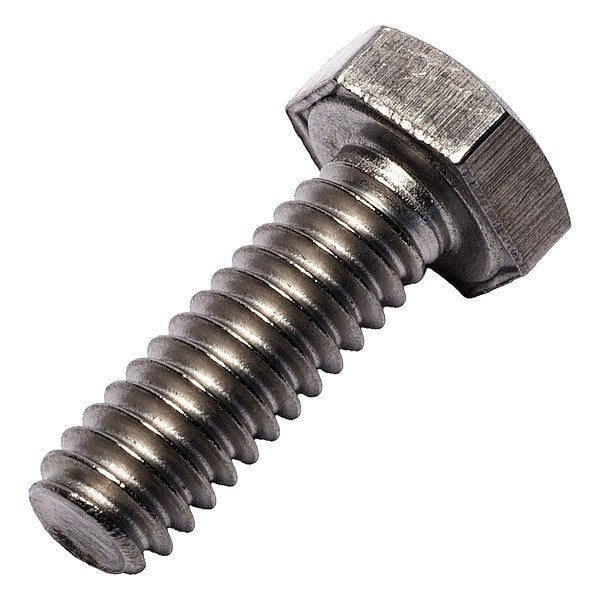 Allied Titanium Grade 2, 1/4"-20 Hex Head Cap Screw, Plain Grade 2 Titanium, 3/4 in L 0075605 - main