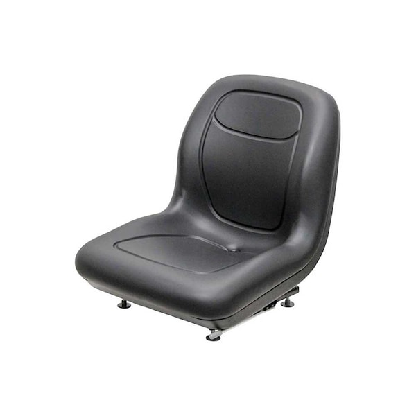Uni Pro 128 Bucket Seat, With Slide Rails, Black Vinyl 8643 - main