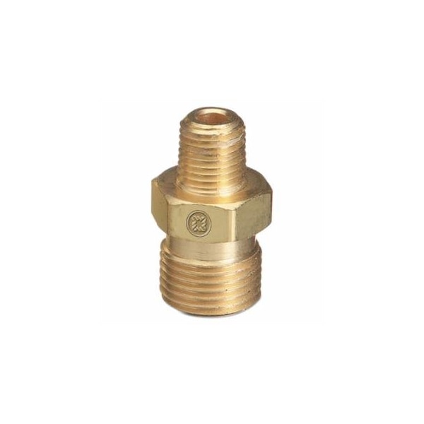 Western Enterprises Male NPT Outlet Adaptor for Manifold Pipelines, Brass, Carbon Dioxide, 1/2 in NPT 312-B-22 - main