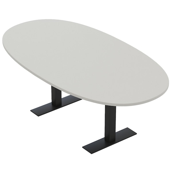 Skutchi Designs 6 Person Conference Table With Power Unit | 6' Boval Table | Harmony Series HAR-BOVL-48X72-T.BK-U779-NA - main