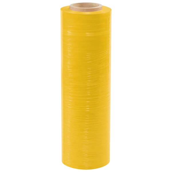 Non-Branded 18in x 59 Gauge x 1500ft Yellow Color-Tinted Hand Stretch Film, 4PK SF1859TYELLO - main