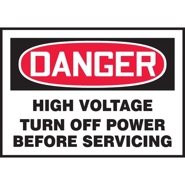 Accuform Danger Safety Label LELC103VSP - main
