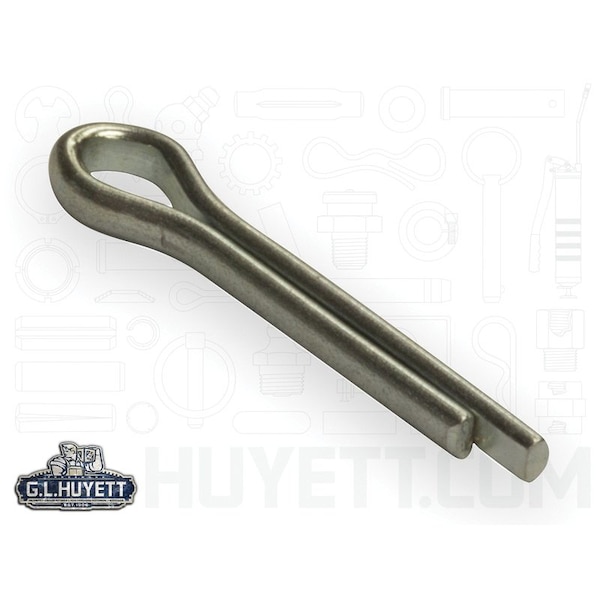 Huyett Cotter Pin, Zinc Plated Carbon Steel, 0.109 in Dia x 0.500 in Effective Length CP-109-0500 - main