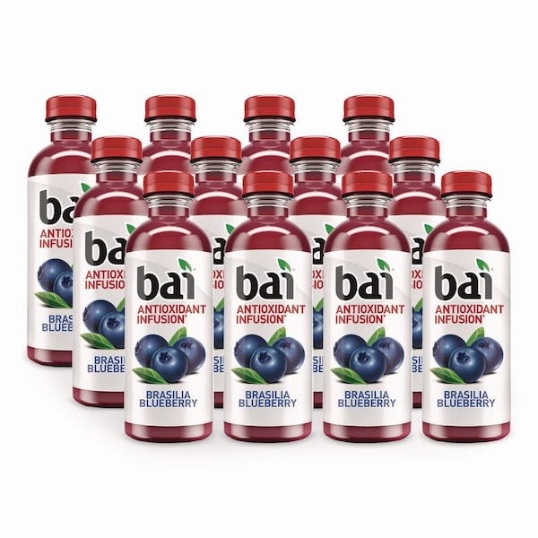 Bai Antioxidant Infused Beverage, Brasilia Blueberry, 18 oz Bottle, 12PK CAD00401 - main