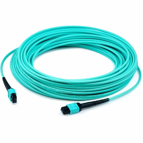 Add-On 5M MPO FEMALE TO MPO FEMALE OM4 12-STRAND CROSSOVER AQUA FIBER LSZH PA ADD-MPOMPO-5M5OM4LZ - main