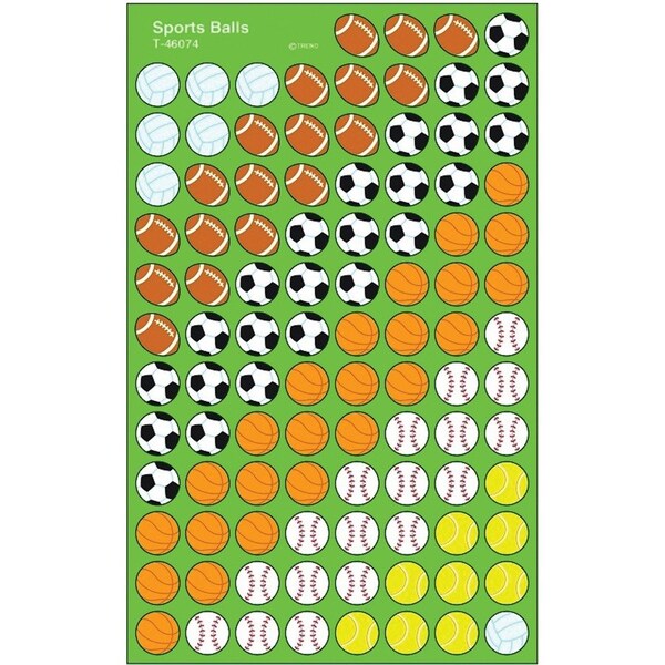 Trend Enterprises Sports Balls superShapes Stickers, PK9600 T46074 - main