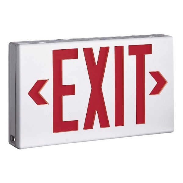 Sure-Lites LPX Series Exit Light, 13 in OAW, 7-1/2 in OAH, 120/277 VAC, 0.98, 1.12 W, LED Lamp, Red/White LPX6 - main