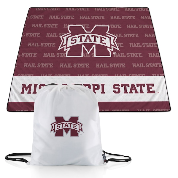 Picnic Time Family Of Brands NCAA Mississippi State Bulldogs Impresa Picnic Blanket - Lightweight Beach Blanket 819-01-999-386-0 - main
