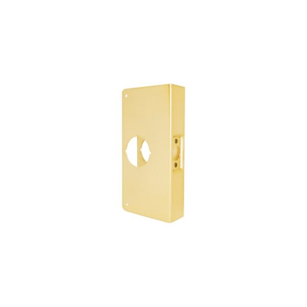 Don-Jo Mfg Door Wrap 2-3/8in Backset, 1-3/4in Door, 4in W x 9in H, 2-1/8in Hole, 605/US3 Polished Brass 2-PB-CW - main