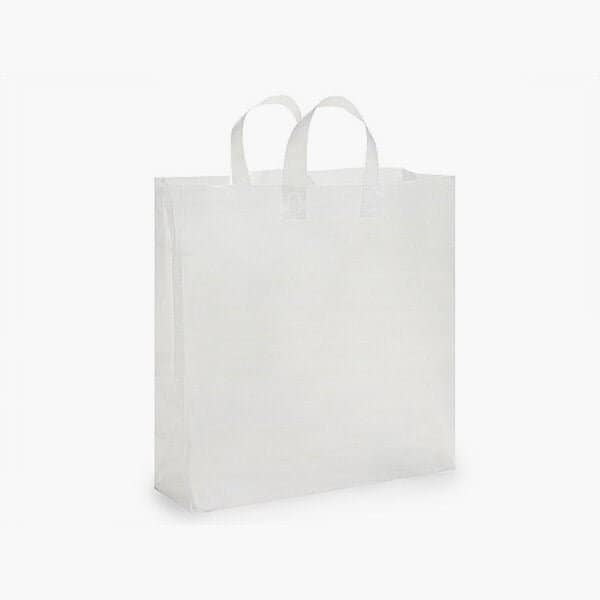 Nashville Wraps Clear Frosted Plastic Gift Bags, Queen 16x6x16, 3 mil, 25PK 25QFRP - main