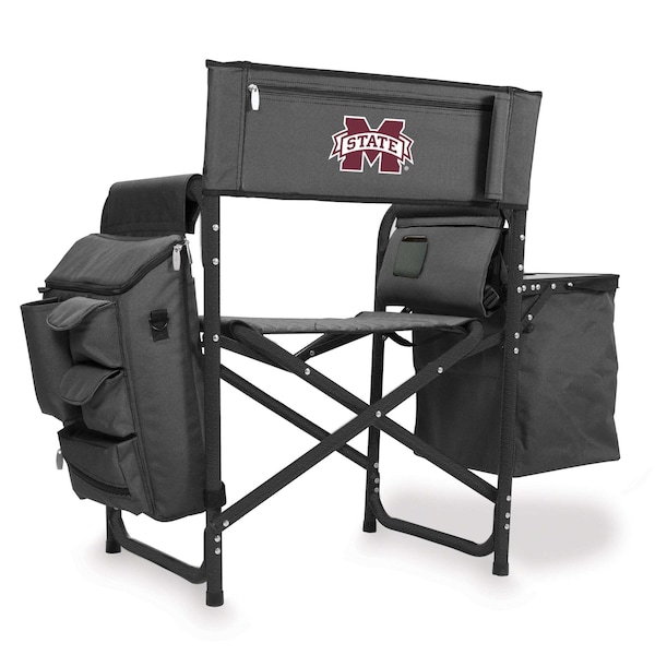 Picnic Time Family Of Brands NCAA Mississippi State Bulldogs Fusion Camping Chair with Side Table and Soft Cooler 807-00-679-384-0 - main