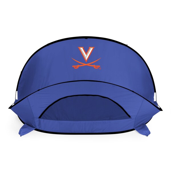 Picnic Time Family Of Brands NCAA Virginia Cavaliers Manta Portable Beach Tent - Pop Up Tent - Beach Sun Shelter Pop Up, Blue 113-00-139-594-0 - main