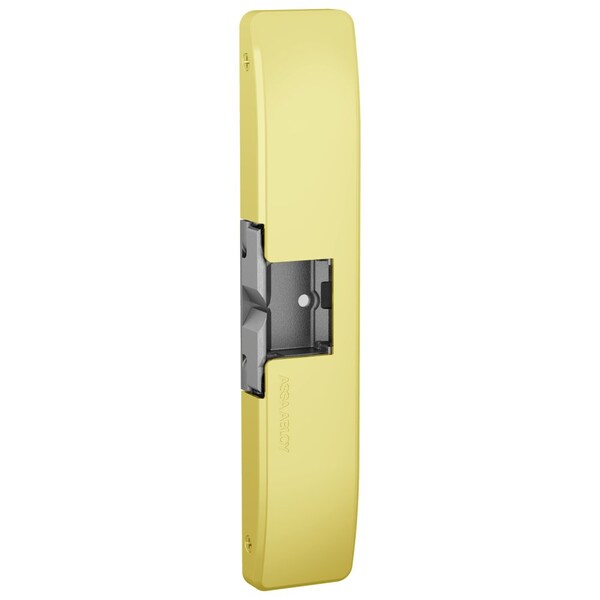 Hes Grade 1 Electric Strike, Fail Safe/12/24 VDC, 3/4in Thickness, Latchbolt Monitor, Bright Brass 9600-605-LBM - main