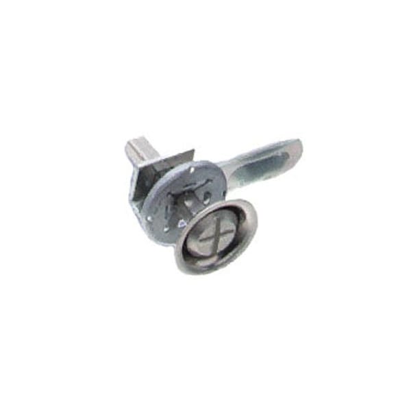 Southco Cam Latch, 38mm 1.50 in Max. Grip, Steel Stud with Slotted Recess , Nickel Plated 61-10-2-0 - main