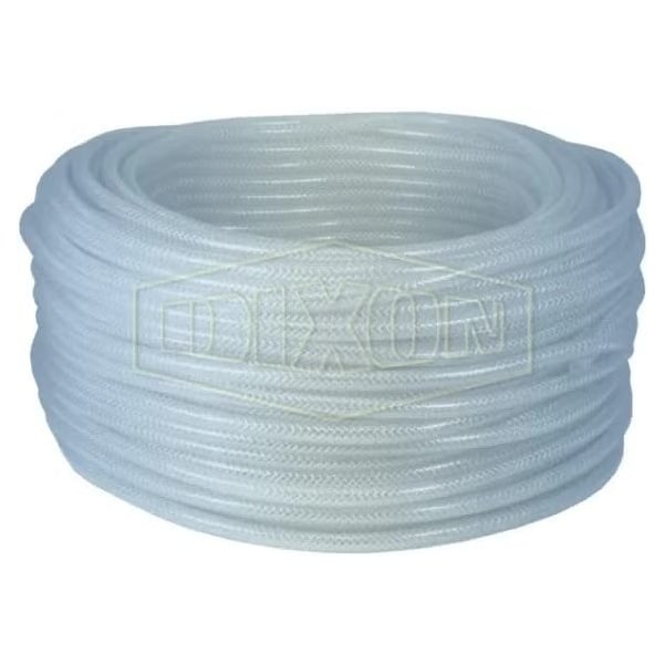 Dixon Braided Tubing, 1/2 in ID x 0.728 in OD x 300 ft L, PVC, Domestic BR0812 - main