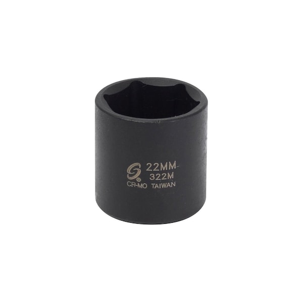 Sunex 3/8 in Drive 22Mm Impact Socket 322M - main